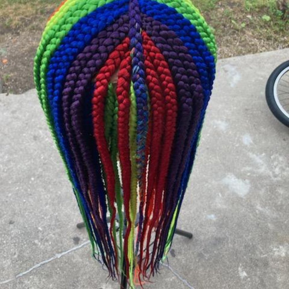 Colorful rainbow wig - Picture 5 of 5